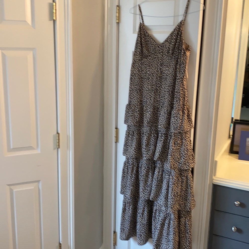 New without tags Cheetah J Crew tiered maxi